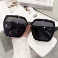 [COD]D Letter Leg Polygon Oversized Sunglasses for Women