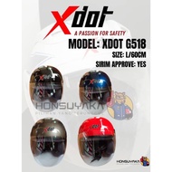 HELMET XDOT G518 SIZE L WITH SIRIM