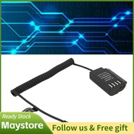 maystoree-my BLK22 Dummy Battery Power Adapter  DCC17 DC Coupler with Type C PD QC Spring Cable for 