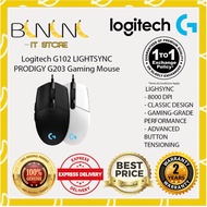 Logitech G102 LIGHTSYNC/PRODIGY G203 Gaming Mouse Optical 8000DPI 16.8M Color Customizing 6 Buttons 