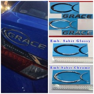Emblem sabit honda grace city gm6 emblem grace logo sabit grace honda city gm6