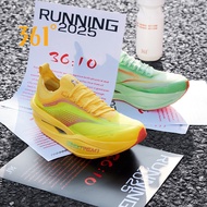 [20KM+] 361 Degrees Furious Future 2.0 x Peppa Pig/Duckyo รองเท้าแข่งวิ่งมาราธอนแผ่นรองคาร์บอนมืออาช