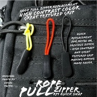 RP1 QUICK SNAP - ROPE PULL ZIPPER REPLACEMENT ( TALI ZIP GANTI Untuk BAG, JACKET etc - HIGH QUALITY