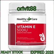 Healthy Care Vitamin E 500 Iu Vitamin E 500Iu 200 Kapsul Terlaris|Best