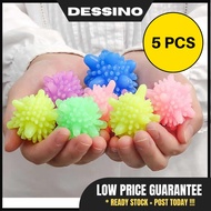 DESSINO 5 PCS Magic Washing Machine Laundry Ball Decontamination Anti-winding Wash Ball Sea Star Solid Cleaning Ball 洗衣球