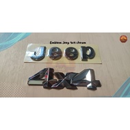 Jeep 4x4 chrome emblem Jeep 4x4 large chrome car writing emblem Jeep 4x4 chrome logo emblem