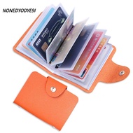 NONEDYODYE9I Card Holder Bag, 24 Slots Bits PU Pocket , Simple Leather Card Holder Wallet Credit ID 