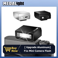 Upgrade Aluminum MEDALight F1s Min Camera Flash Universal Hot Shoe for Ricoh GR3/GR3X,Fuji XM5, Sony