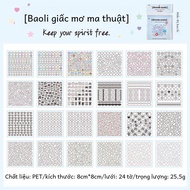 Mini Deco Sticker Book 1600 Sheets Cute Cartoon Nail Art Stickers Handmade Journal Nail Decorations 