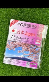 日本7日上網卡Docomo  不用setting