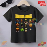 CHILDREN'S T-SHIRT ANOMALI BRAINROT FAMILY CHARACTER CHILDREN'S CLOTHES ANOMALI BRAINROT FAMILY
