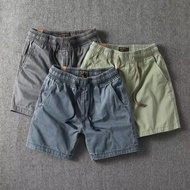 [Chilala] American Retro Solid Color All-Match Quarter Shorts Summer Casual Men's Street Wear Thin S
