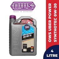 OWS Uber Power Synthotec Sae 0W20 Fully Synthetic Engine Oil 4L For Toyota/ Perodua/ Proton/ Honda