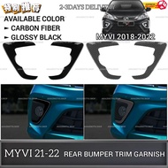 AMAZING PERODUA MYVI GEN3 2018-2021 FRONT BUMPER FOG LAMP FRAME COVER TRIM GARNISH FOG LAMP CANARD E