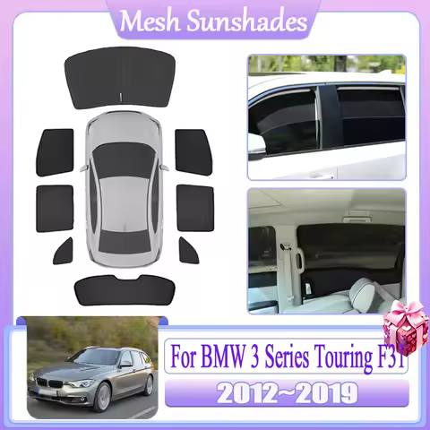 Magnetic Sunshade Window For BMW 3 Series Touring F31 2012 2013~2019 Car Anti-UV Car Mesh Sun Shade 