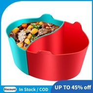 6 Quart Oval Slow Cooker Liners Compatible for  6 QT,for  , Reusable Silicone Divider Insert Easy In