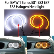Switchback Cotton Light LED Angel Eye Dual White Amber For BMW 1 Series E81 E82 E87 E88 halogen Head