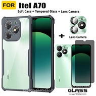 Itel A70 Shockproof Phone Case For Itel RS4 P55 4G P55 5G S23 R S4 RS 4 Privacy Tempered Glass Scree