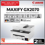 Canon Maxify GX2070 Color A4 4-in-1 WI-FI Inkjet Printer – Auto Duplex | Low Cost High Volume Print
