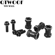 QTWOOF 4Pcs/Set RC Wheel Hex Hub, 12mm RC Cars Accessories Hex Drive Adapter Set, Durable Metal Whee