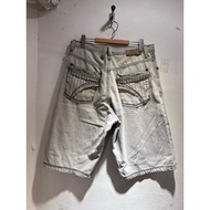 96 NORTH Denim Shorts W33 Wide Mouth Under Knee Casual Street Trendy