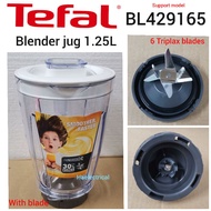 tefal blender jug 1.25L support model BL429165 (free spatula x1)