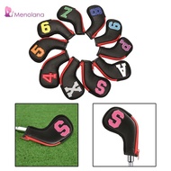 [Menolana] 10x Golf Club Cover for Iron Headcovers 4 5 6 7 8 9 P A Hybrid Protector