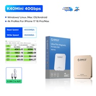 USB4 ORICO SSD แบบพกพา4000MB/S SSD หน่วยความจำภายนอก SSD รองรับการบันทึก4K 120Hz บันทึก1TB/2TB/4TB ค