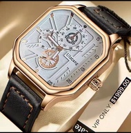 Smart watch  Solvil et Titus (ร้านค้าไทย ) นาฬิกาผู้ชาย Barista ระบบควอตซ์ สายหนัง ขนาดตัวเรือนหน้าก