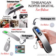 Electronic Luggage Scale Timbangan Koper Gantung Digital Silver