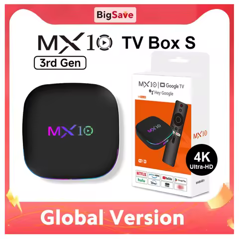 TV Box Android MX10 Z4 Android 13 STB Allwinner H313 2GB 16GB USB2.0 2.4G/5G Dual Wifi6 With Voice S