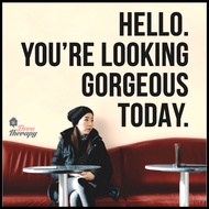 Hello You're Looking Gorgeous Wall Sticker Decotherapy