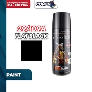 SAMURAI Aerosol Spray Paint 29/109A Flat Black 400ML Motorcyle Metal Plastic Paint Cat Spray Sembur 