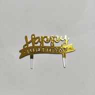 (1pc) Topper happy birthday gold topper mini topper cupcake topper kue mini topper kue mini