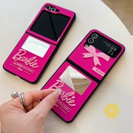 For Z Flip 7 Case TPU 3D Barbie Mirror Phone Case For SAMSUNG Galaxy  6 5 4 3 / Z Fold 7 6 5 4 3 Cov