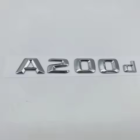 3D ABS Chrome Letters Emblem Badges Logo For Mercedes-Benz A180d C180d E180d E200d A220d C220d E220d