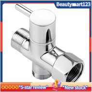 【BM】Arofa Brass T Adapter with Shut-Off Valve 3-Way Tee Connector 7/8In X 7/8In X G1/2 for Toilet Bidet Sprayer