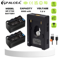 PALO NP-F Battery Adapter Plate with Type-C Charging Port DC12V DC8.4V USB Output for F750 Battery