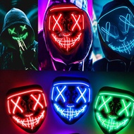 Hot Topeng Hantu LED/Hacker Topeng Spiderman Halloween Cosplay  Horror Mask Trick Gift