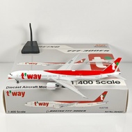 Aviation 4297 1: 400 Dewei Airlines B777-300ER HL8706 Alloy Airplane Model