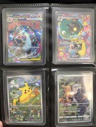 全美品‼️pokemon card 噴火龍ma 奇樹sar 比卡超 訓覺比卡超 chr sar  黑龍chr ar