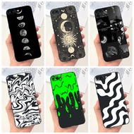 For iPhone iPhone 7 Plus 8Plus iPhone7 8 SE 2020 Fashion Moon Milk Ripple Pattern Soft Silicone TPU Case