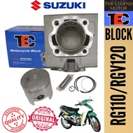 SUZUKI RG110 RGV120 RG 110 RGV 120 CYLINDER BLOCK SET COMPLETE BLOK PISTON RING TEC 54MM 56MM RACING