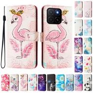 Honor X5b GFY-LX2 Case Cute Painted Pattern Flip Phone Case for Honor X5B Plus GFY-LX2P Case Honor X