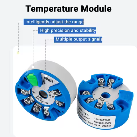 K Type 0-1300C Thermocouple Temperature Signal Converter 0-100C 0-500C to 4-20mA 0-10V 0-5V RTD PT10