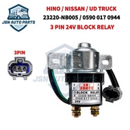 HINO NISSAN UD Truck 24V 3 PIN Block Relay 23220-NB005 / 0590 017 0944