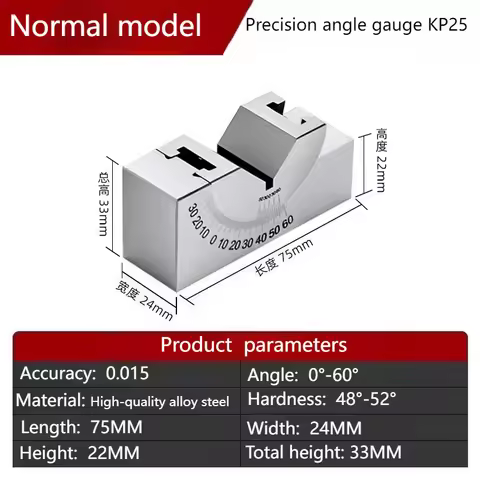 1PC KP25 KP30 KP46 Milling Precision 90Celsius Adjustable Angle V Block 0-60Celsius Vice Grip Hold C