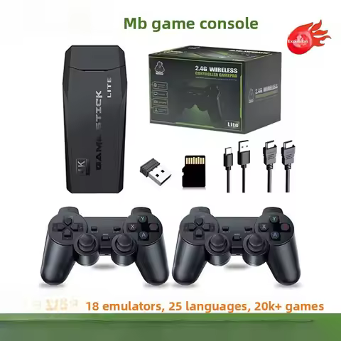 Game Console Retro Double High Definition Arcade 4K Home Game Console Games & Accessories