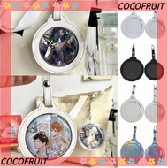 COCOFRUIT Badge Bag, Multi-Color 58/75mm Badge Display Bag, Round Key Chain Bag Ornaments Badge Prot