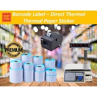 Thermal Sticker Paper Barcode Label Price Tag Product Label Sticker 35x25mm 40x30mm 50x30mm 60x30mm